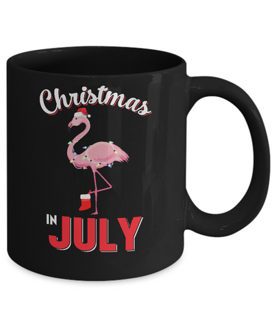 Funny Party X-Mas Flamingo Christmas In July Mug Coffee Mug | Teecentury.com