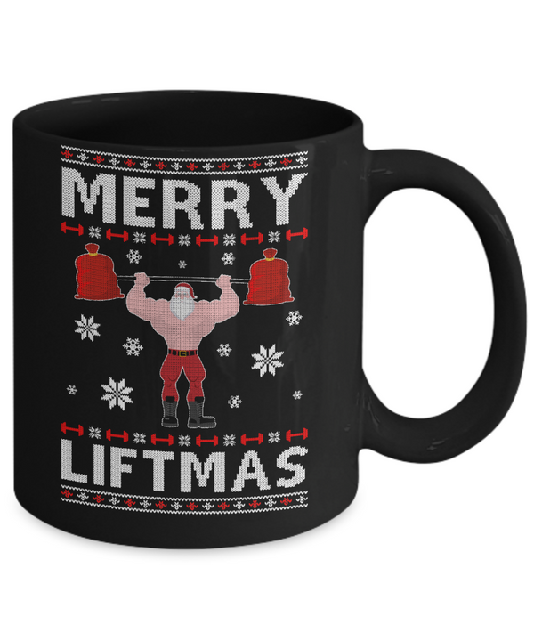 Merry Liftmas Ugly Christmas Gym Workout Gift Mens Coffee Mug by Bambang  Hutagalung - Pixels