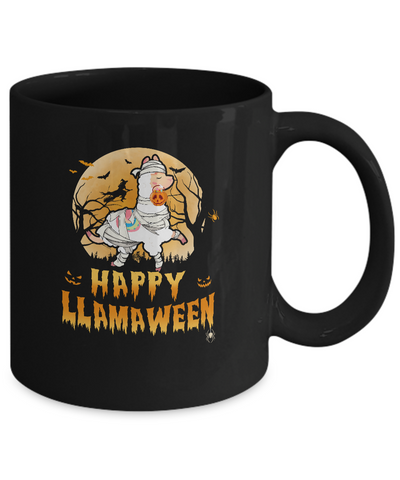 Happy Llamaween Funny Halloween Llama Costume Gift Mug Coffee Mug | Teecentury.com