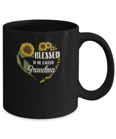 Blessed To Be Called Grandma Sunflower Mothers Day Gift Mug Coffee Mug | Teecentury.com