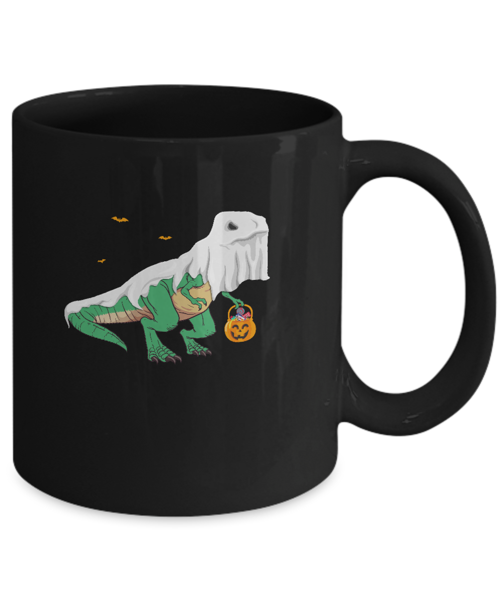 Halloween T Rex Dinosaur Ghost Trick Or Treat Mug Coffee Mug | Teecentury.com
