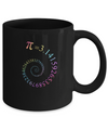 Pi Spiral Galaxy Color Math Pi Day Mug Coffee Mug | Teecentury.com