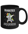 Inspirational Diabetes Awareness Unicorn Support Mug Coffee Mug | Teecentury.com