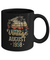 Retro Classic Vintage August 1958 64th Birthday Gift Mug Coffee Mug | Teecentury.com