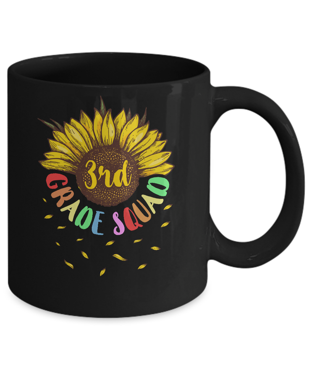 Sunflower 3rd Grade Squad First Grade Teacher Mug Coffee Mug | Teecentury.com