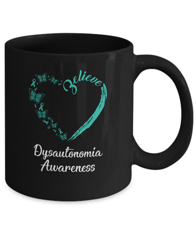 Butterfly Believe Dysautonomia Awareness Ribbon Gifts Mug Coffee Mug | Teecentury.com