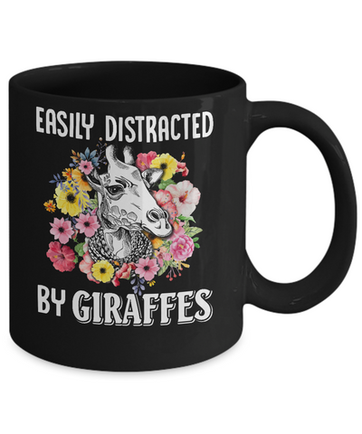 Easily Distracted By Giraffes Mug Coffee Mug | Teecentury.com