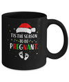 Tis The Season To Be Pregnant Funny Pregnancy Announcement Mug Coffee Mug | Teecentury.com
