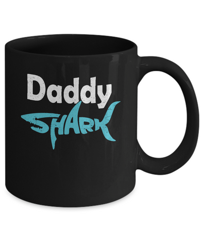 Daddy Shark Dad Family Fathers Day Gifts Idea Mug Coffee Mug | Teecentury.com