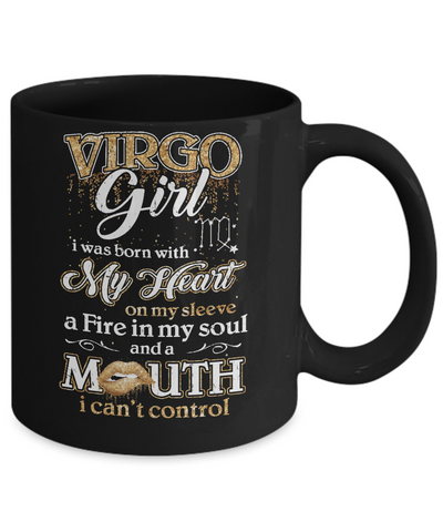 I'm A Virgo Girl Lipstick August September Funny Zodiac Birthday Mug Coffee Mug | Teecentury.com