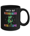 Kindergarten Here I Come Dinosaur Back To School Mug Coffee Mug | Teecentury.com