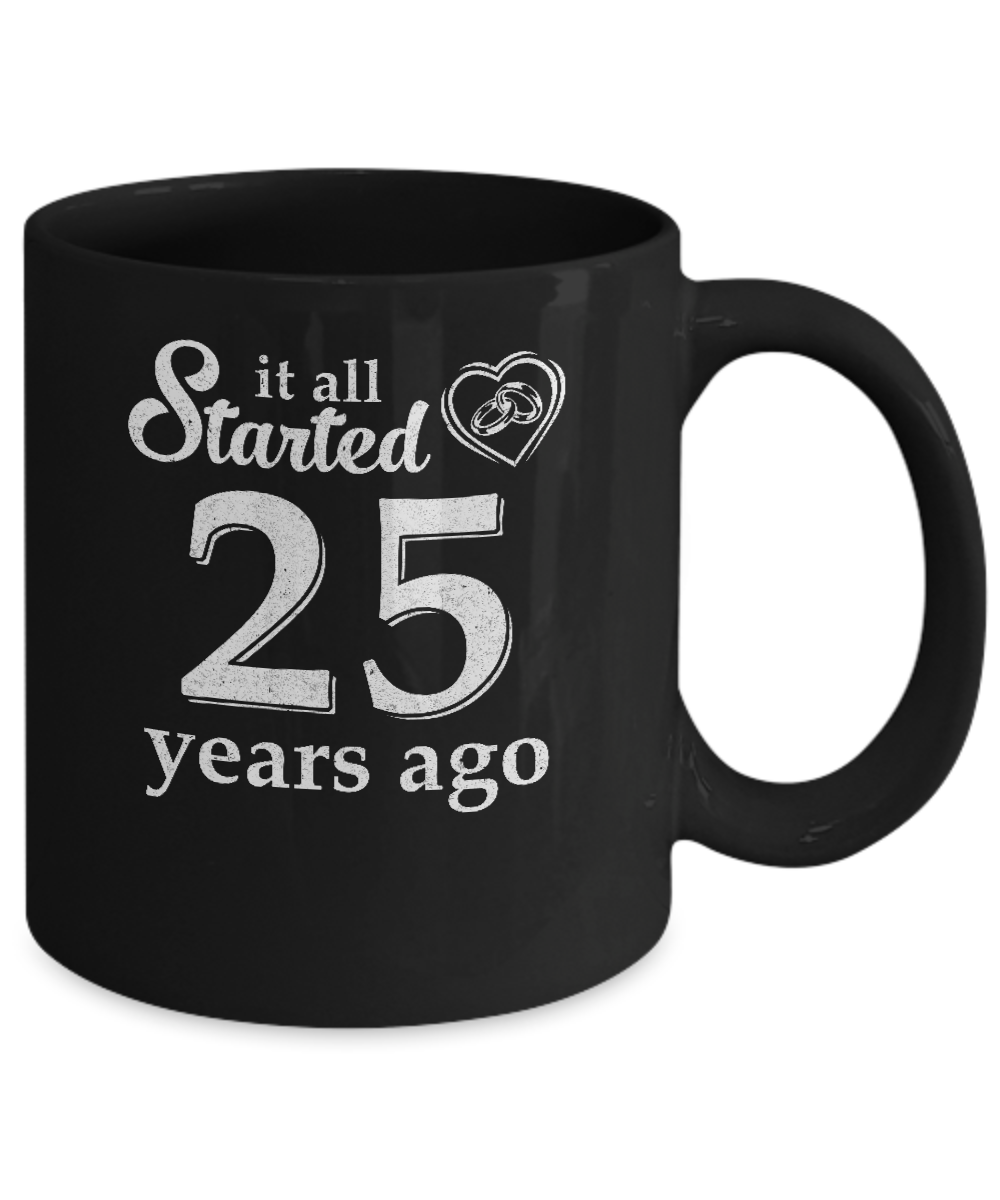 25Th Wedding Anniversary Married Couples 1997 Husband Wife Mug Coffee Mug | Teecentury.com