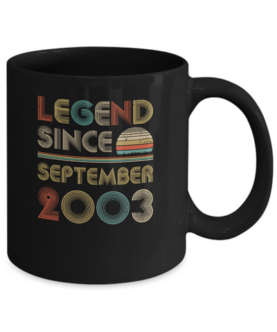 Legend Since September 2003 Vintage 19th Birthday Gifts Mug Coffee Mug | Teecentury.com