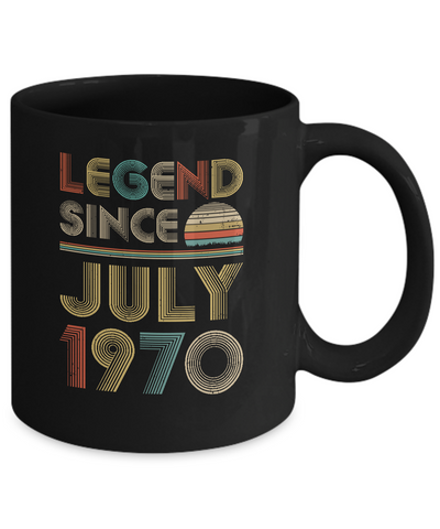 Legend Since July 1970 Vintage 52th Birthday Gifts Mug Coffee Mug | Teecentury.com