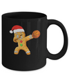 Dabbing Gingerbread Santa Basketball Christmas Pajama Gifts Mug Coffee Mug | Teecentury.com