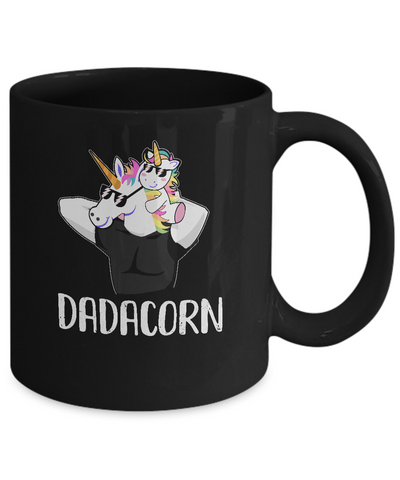 Dadacorn Unicorn Dad And Baby Christmas Gift Mug Coffee Mug | Teecentury.com