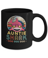 Retro Vintage Auntie Shark Doo Doo Doo Mug Coffee Mug | Teecentury.com