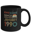 Awesome Since January 1990 Vintage 32th Birthday Gifts Mug Coffee Mug | Teecentury.com