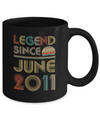 Legend Since June 2011 Vintage 11th Birthday Gifts Mug Coffee Mug | Teecentury.com