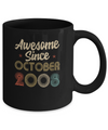 Awesome Since October 2008 Vintage 14th Birthday Gifts Mug Coffee Mug | Teecentury.com