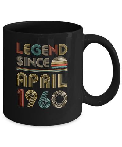 Legend Since April 1960 Vintage 62th Birthday Gifts Mug Coffee Mug | Teecentury.com