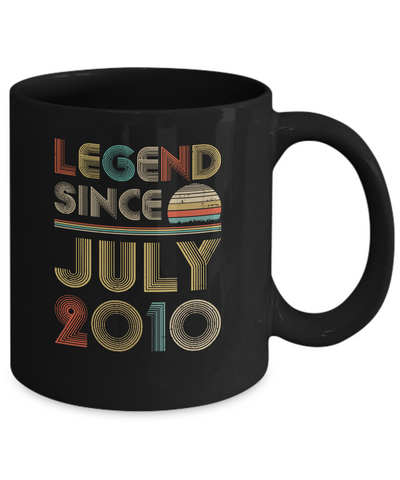 Legend Since July 2010 Vintage 12th Birthday Gifts Mug Coffee Mug | Teecentury.com