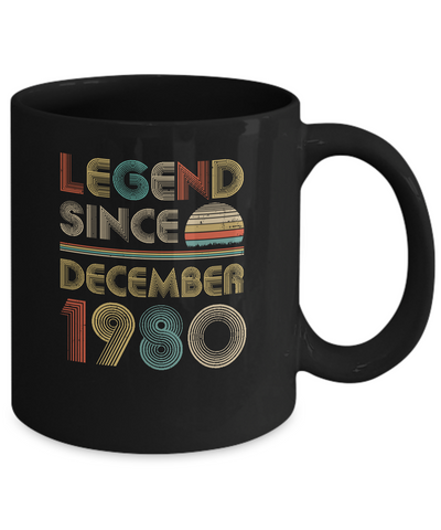 Legend Since December 1980 Vintage 42th Birthday Gifts Mug Coffee Mug | Teecentury.com