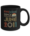 Awesome Since June 2011 Vintage 11th Birthday Gifts Mug Coffee Mug | Teecentury.com