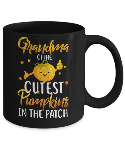 Halloween Grandma Of Cutest Pumpkins In The Patch Mug Coffee Mug | Teecentury.com