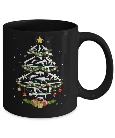 Guns Christmas Tree Ornament Xmas Gift For Gun Lovers Mug Coffee Mug | Teecentury.com