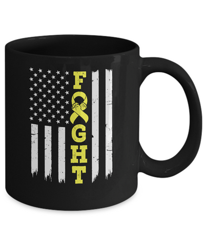 Sarcoma Awareness American Flag Distressed Mug Coffee Mug | Teecentury.com