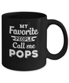 My Favorite People Call Me Pops Fathers Day Gift Mug Coffee Mug | Teecentury.com