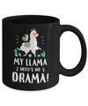 Funny Lama Cactus Llama Need's No Drama Mug Coffee Mug | Teecentury.com