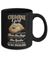 Gemini Girl Knows More Than She Says May June Birthday Mug Coffee Mug | Teecentury.com