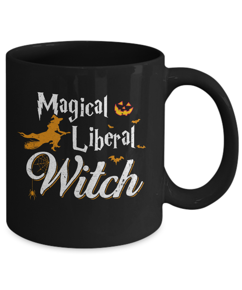 Magical Liberal Witch Happy Halloween Mug Coffee Mug | Teecentury.com