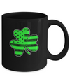 Vintage AMERICAN FLAG Ireland Shamrock St Patricks Day Mug Coffee Mug | Teecentury.com