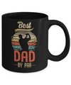 Vintage Best Dad By Par Fathers Day Funny Golf Gift Mug Coffee Mug | Teecentury.com