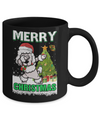 Cute Poodle Claus Merry Christmas Ugly Sweater Mug Coffee Mug | Teecentury.com