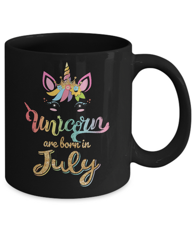 Cute Unicorns Are Born In July Birthday Gift Mug Coffee Mug | Teecentury.com