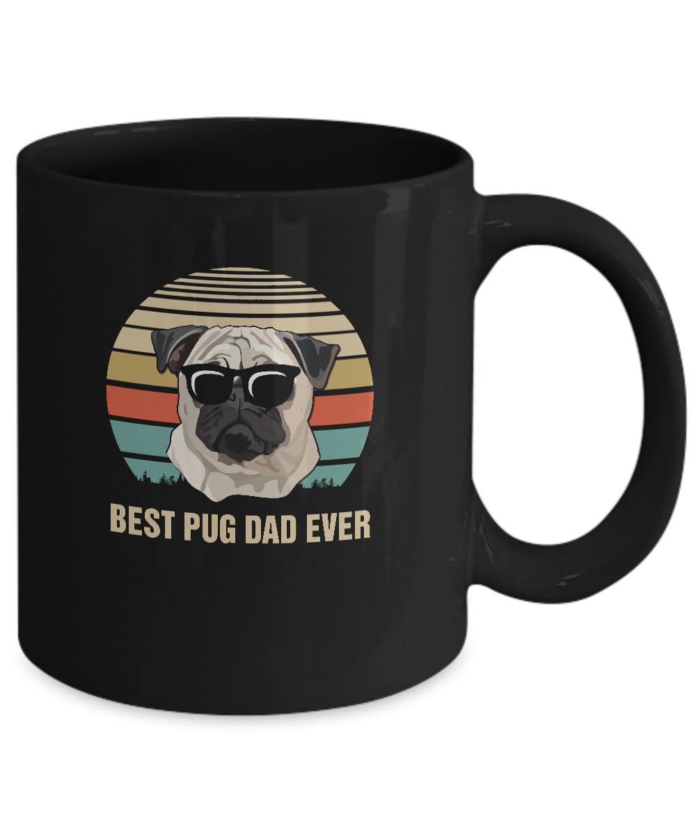 Vintage Pug Dad Gifts Best Pug Dad Ever Mug Coffee Mug | Teecentury.com