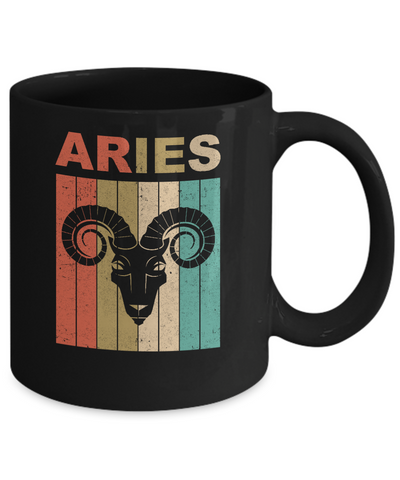 Vintage Aries Zodiac March April Birthday Gift Mug Coffee Mug | Teecentury.com