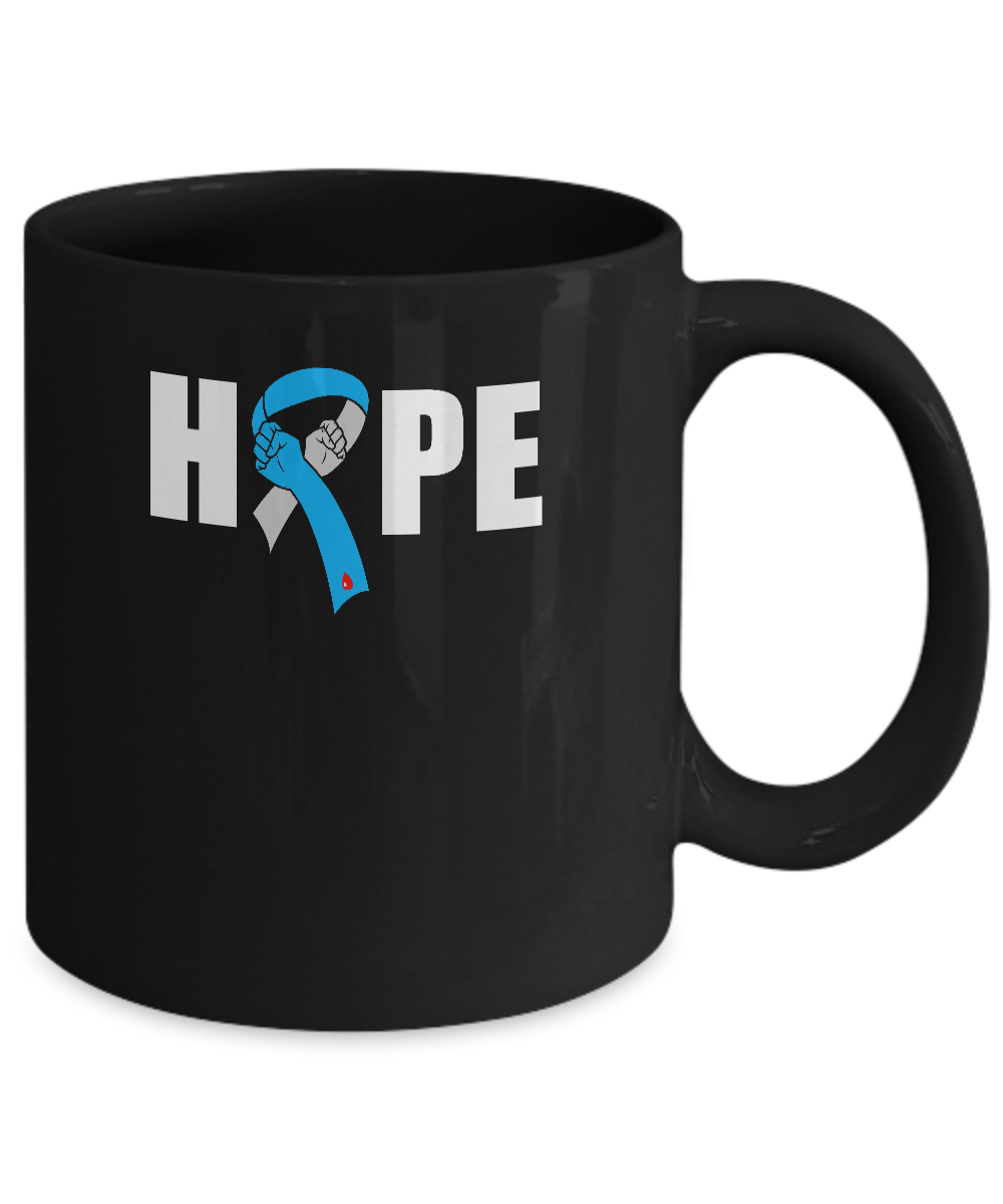Hope Cure Fight T1D T2D Diabetic Diabetes Warrior Mug Coffee Mug | Teecentury.com