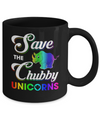 Save The Chubby Unicorns Rhino Mug Coffee Mug | Teecentury.com