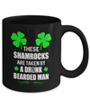 These Shamrocks Are Taken By A Drunk Bearded St Patrick Day Mug Coffee Mug | Teecentury.com