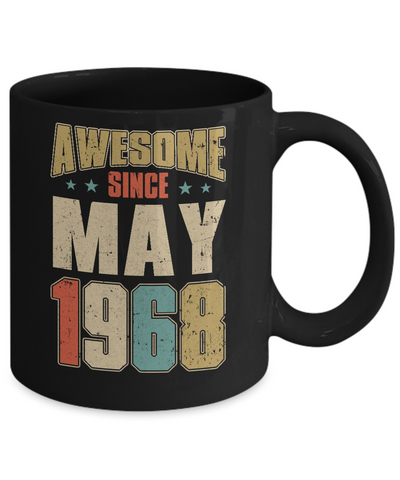 Vintage Retro Awesome Since May 1968 54th Birthday Mug Coffee Mug | Teecentury.com