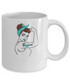 Support Ovarian Cancer Awareness Warrior Believe Mug Coffee Mug | Teecentury.com