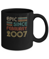 Epic Since February 2007 Vintage 15th Birthday Gifts Mug Coffee Mug | Teecentury.com