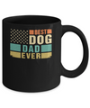 Vintage Retro BEST DOG DAD EVER American Flag Fathers Day Mug Coffee Mug | Teecentury.com