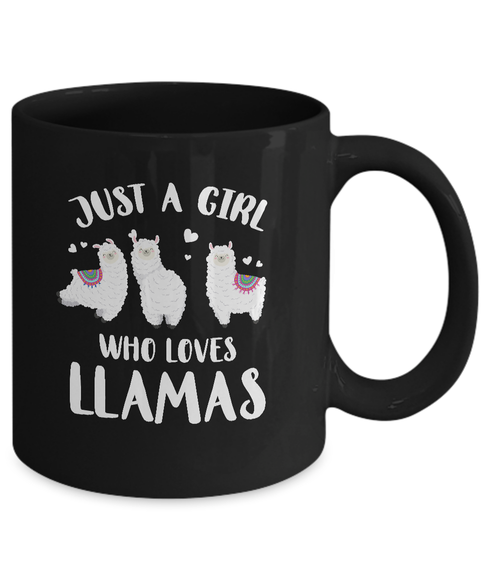 Just A Girl Who Loves Llamas Mug Coffee Mug | Teecentury.com