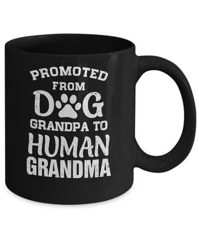 Promoted From Dog Grandpa To Human Grandpa Gifts Mug Coffee Mug | Teecentury.com